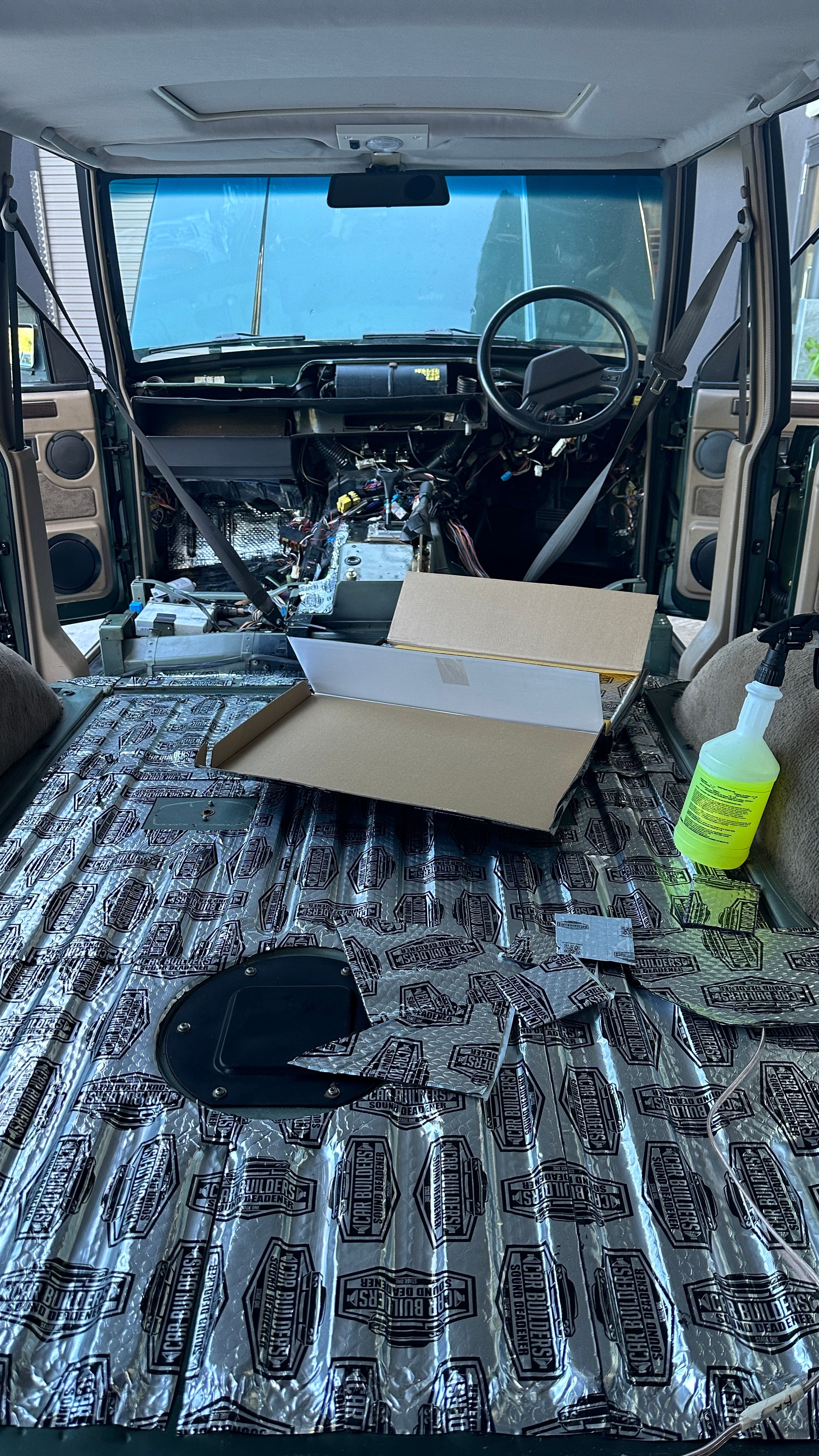 Premium Sound Deadening and Heat Proof Pack- Floorpan, Doors & Roof with Cargo