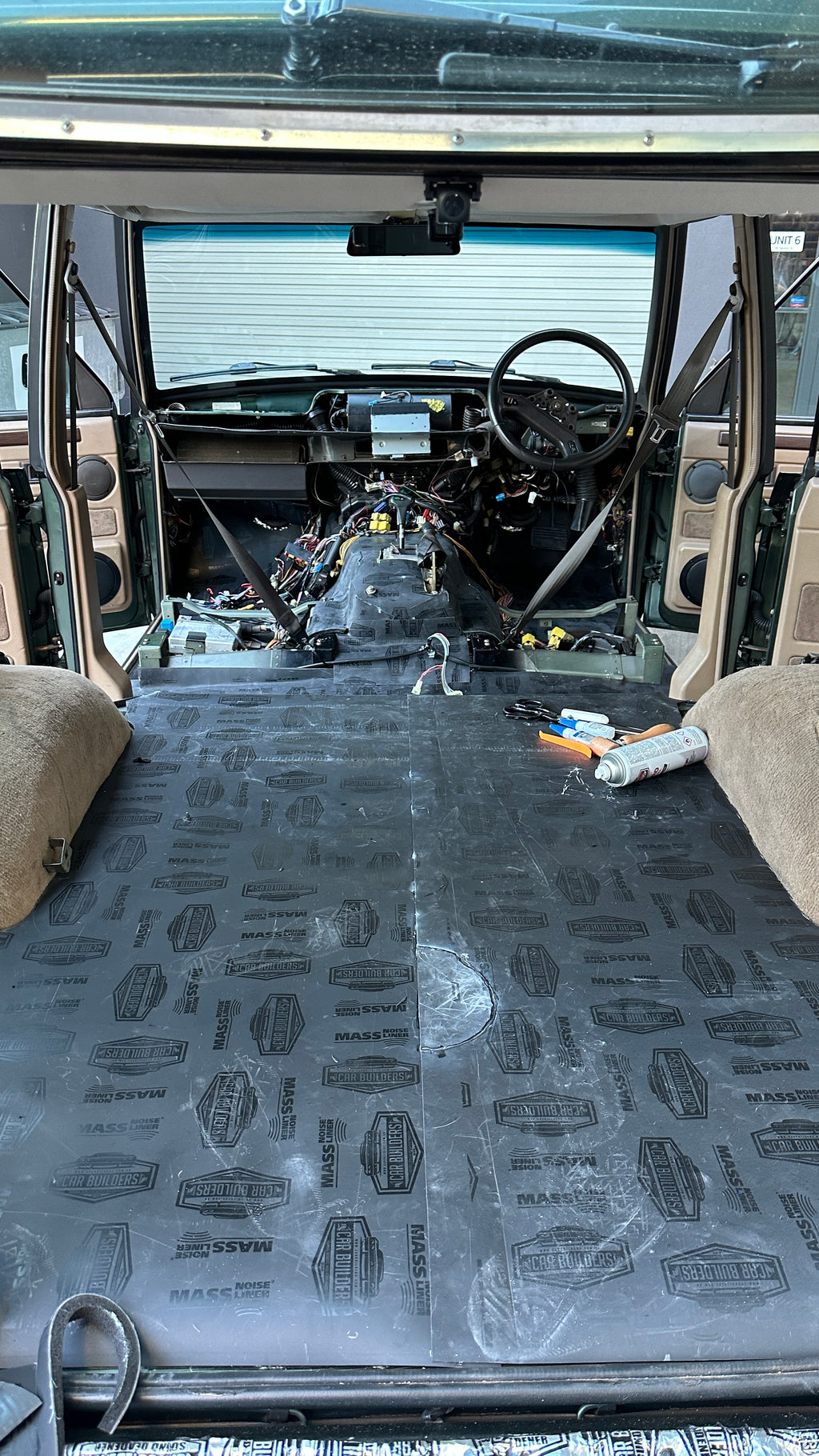 Premium Sound Deadening and Heat Proof Pack- Floorpan, Doors & Roof with Cargo