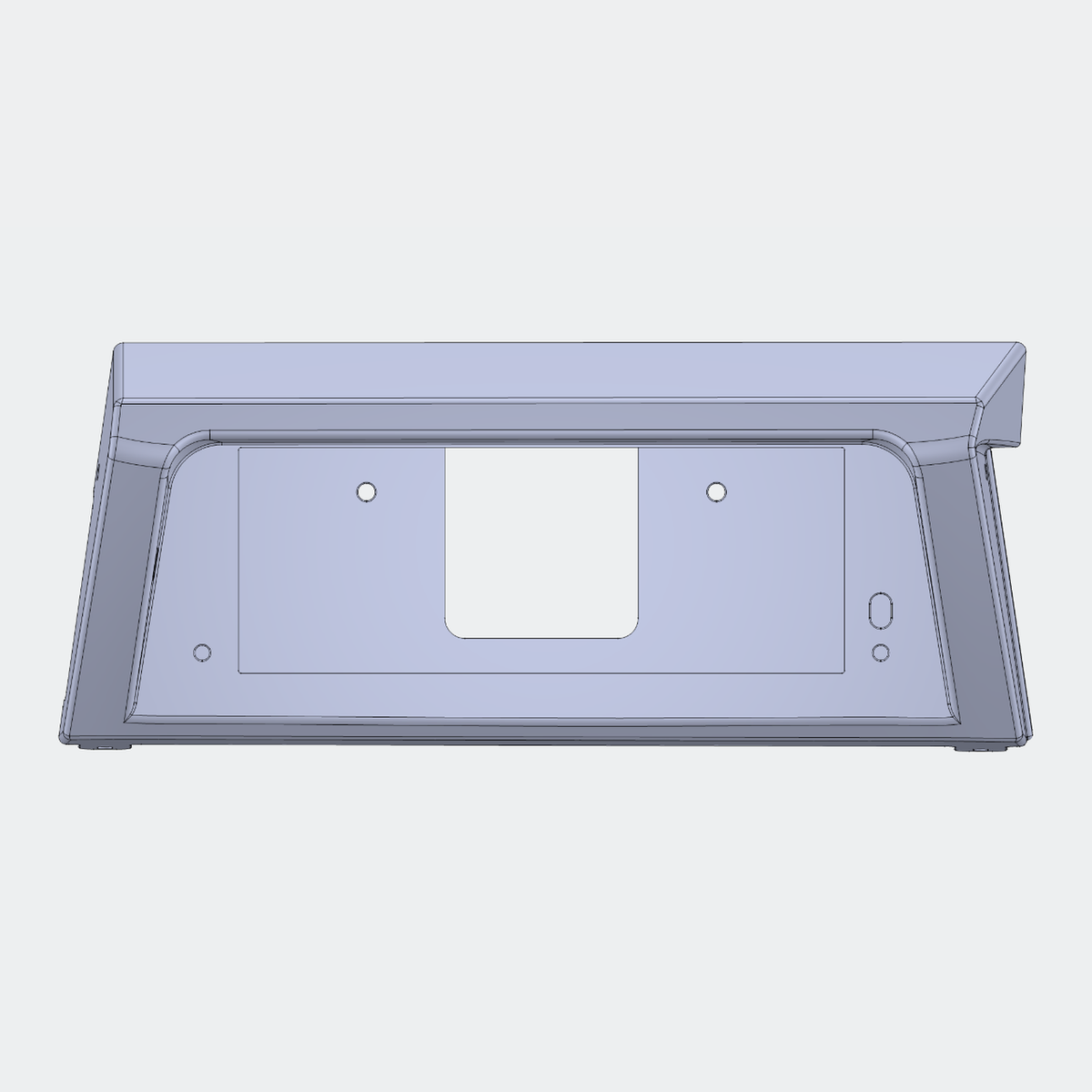 CAD render 1 of Defender pre-puma Haltech uC-10 prototype mount