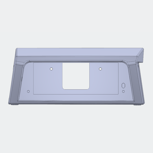 CAD render 1 of Defender pre-puma Haltech uC-10 prototype mount