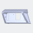 CAD render 2 of Defender pre-puma Haltech uC-10 prototype mount