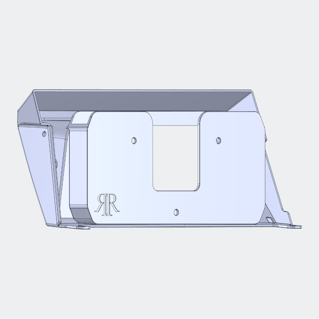 CAD render 3 of Defender pre-puma Haltech uC-10 prototype mount