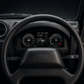 Digital cluster installed in a Defender Puma with twin dial display
