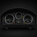 Classic style digital instrument layout in Puma cluster housing