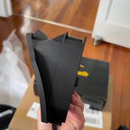 Physical Defender Puma prototype mount with uC-10 screen during UK customer testing; screen not included