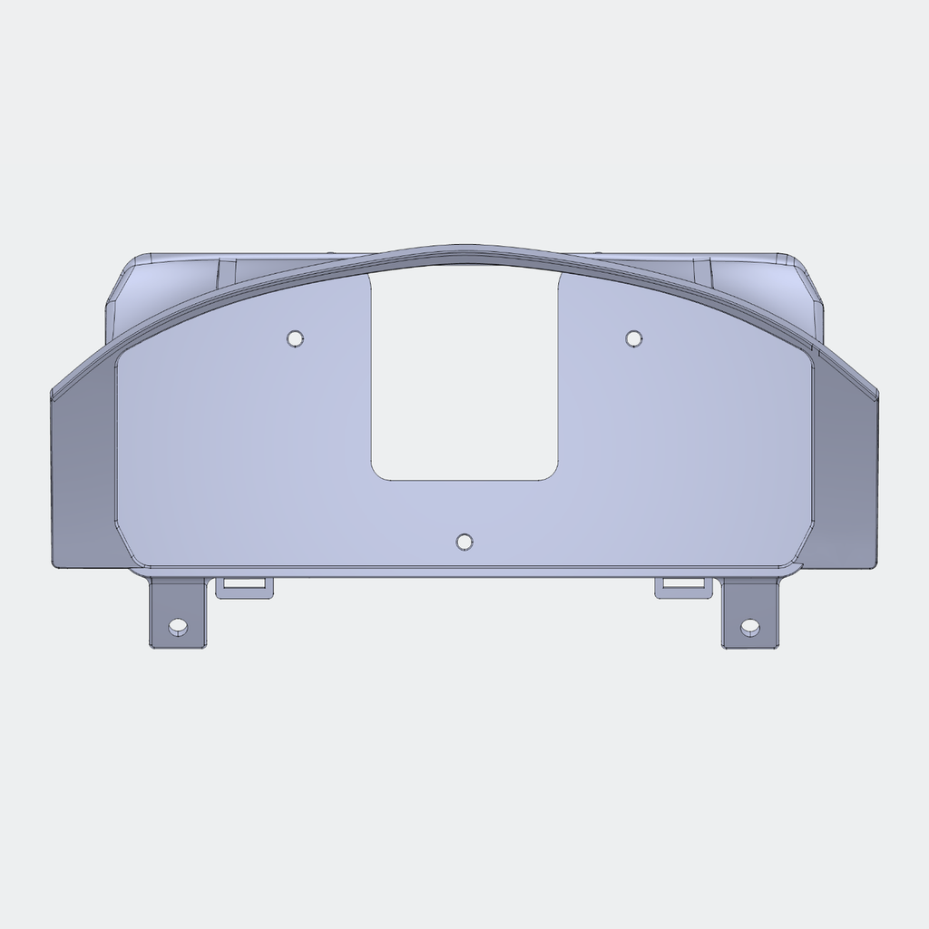 CAD render 1 of Defender puma Haltech uC-10 prototype mount