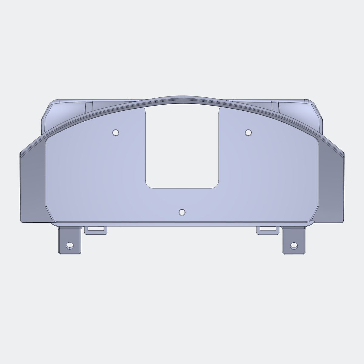 CAD render 1 of Defender puma Haltech uC-10 prototype mount