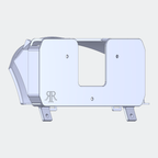 CAD render 3 of Defender puma Haltech uC-10 prototype mount